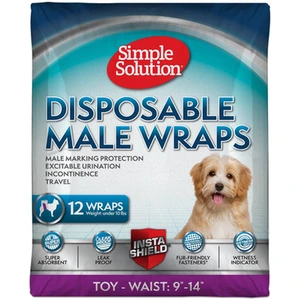 Simple Solution Disposable Male Wrap skvettebeskyttelse til hund str S