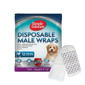 Simple Solution Disposable Male Wrap skvettebeskyttelse til hund str XS