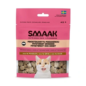 SMAAK Cat frysetørkede kattegodbiter svin 45 g