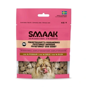 SMAAK Dog frysetørkede hundegodbiter svin 45 g