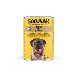 SMAAK våtfôr med storfe og ris til hund 400 g