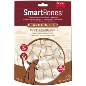 SmartBones Peanøttsmør Mini til hund 8 stk