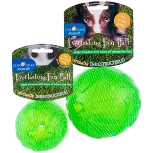 StarMark Everlasting Fun Ball til hund grønn 9 cm