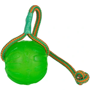 StarMark Everlasting Fun Ball med tau til hund grønn 8 cm