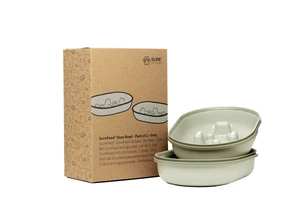 SureFeed Slow Bowl grå 2 stk