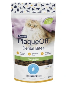 Swedencare ProDen PlaqueOff Dental Bites til katt 60 g