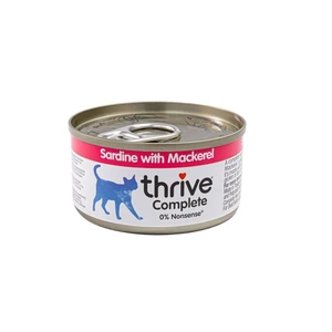 Thrive sardiner og makrell våtfôr i saus til katt 75 g