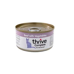 Thrive storfe med grønnsaker våtfôr til katt 75 g