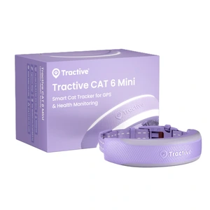 Tractive CAT 6 Mini GPS-sporer til katt lavendel