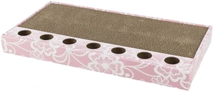 Trixie klorebrett i wellpapp med leke rosa 48 x 25 cm