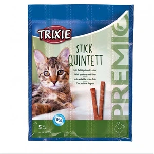 Trixie Premio Stick Quintet fugl og lever til katt 5 x 5 g