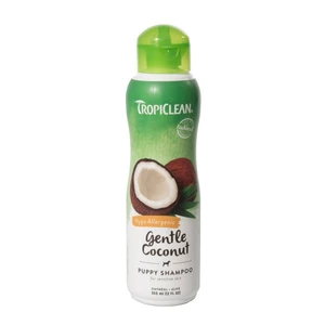 TropiClean skånsom allergivennlig kokosnøttsjampo til valp og kattunge 355 ml