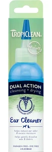 TropiClean Dual Action ørerens til hund 118 ml