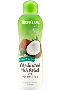 TropiClean medisinsk kløesjampo med havremel og tea tree til kjæledyr 355 ml