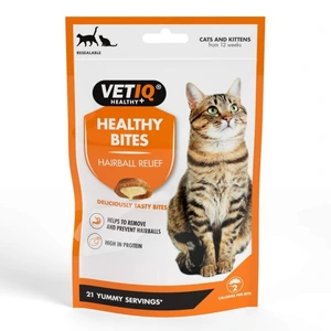 VetIQ Healthy Bites Hairball godbiter til katt 65 g