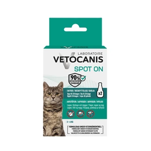 Vetocanis antiparasitt spot-on til katt 2 x 1,2 ml