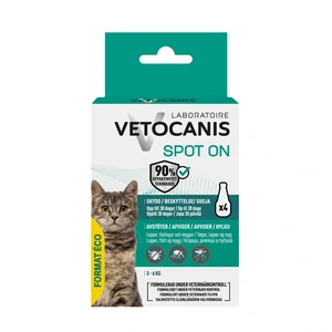 Vetocanis antiparasitt spot-on til katt 4 x 1,2 ml