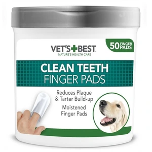Vet's Best Clean Teeth Finger Pads 50 stk