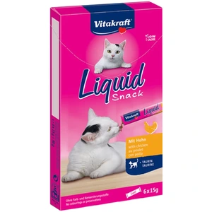 Vitakraft flytende kattesnacks med kylling 6 x 15 g