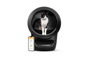 Whisker Litter-Robot 4 selvrensende kattetoalett svart