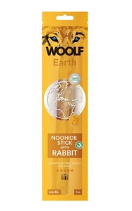WOOLF Earth Noohide Stick med kanin str XL 85 g