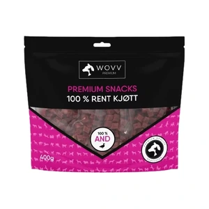 WOVV godbiter med and, små biter til hund 400 g
