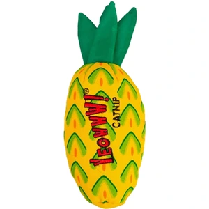 Yeowww! ananas katteleke med kattemynte gul 19 cm