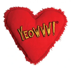 Yeowww! Heart Attack katteleke med kattemynte rød 11 cm