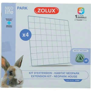 Zolux Nlife Habitat ekstra gitter til Neopark modulært kaninbur 4 stk 35 x 35 x 35 cm