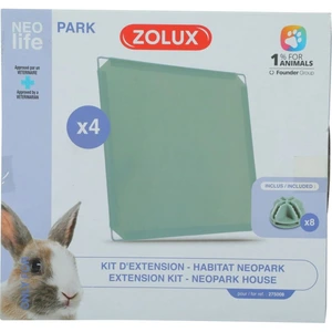 Zolux Nlife Habitat ekstra plater til Neopark modulært kaninbur 4 stk 35 x 35 x 35 cm